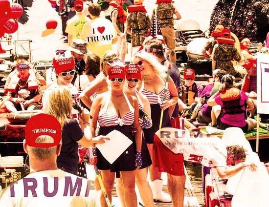 old Trump Rally on water