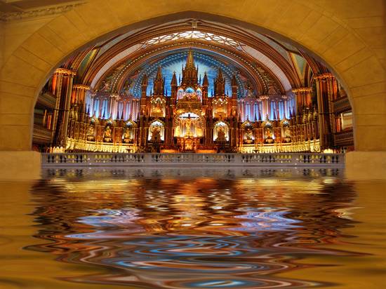 Grand Cathedral floats.