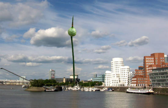 The new Dusseldorf tower