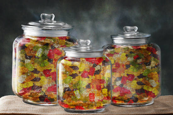 Jars Full of Gummi Bears