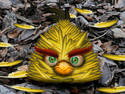 An angry yellow bird