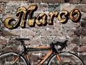 Marco's bike:-)graffiti